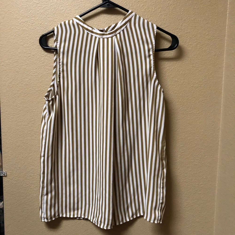 Banana Republic gold stripped tanktop